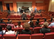 049 Contestants being briefed prior to seminar with composer Gregory Spears